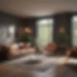 A modern living room showcasing potential rental aesthetics
