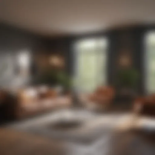 A modern living room showcasing potential rental aesthetics
