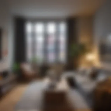 Cozy communal living space in a room rental