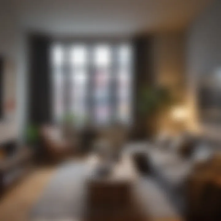 Cozy communal living space in a room rental