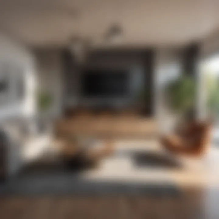 Modern apartment living space