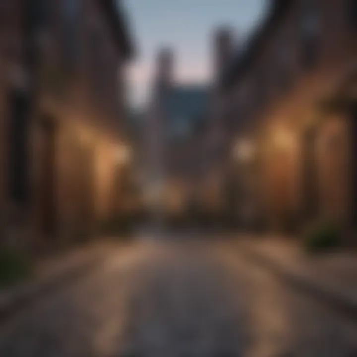 Charming cobblestone streets lined with 18th-century homes