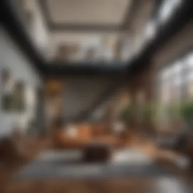 Modern Meets Historic: A Unique Blend Contemporary living space blending modern design with historic elements