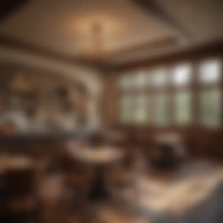 Dining area showcasing local cuisine
