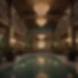 Luxurious hotel lobby in Green Valley Ranch