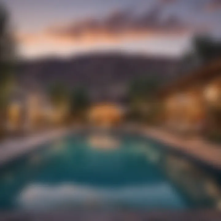 Outdoor pool area at a hotel