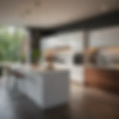 Modern kitchen with contemporary design found in Cully homes