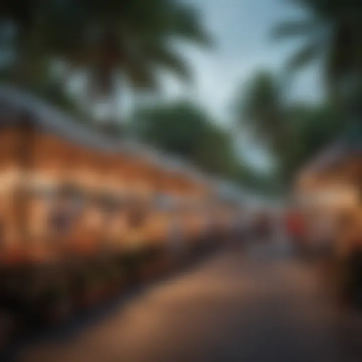 Bustling outdoor market scene in Coconut Grove filled with local vendors