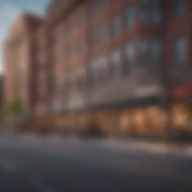 A bustling street scene in the LoDo district highlighting community life