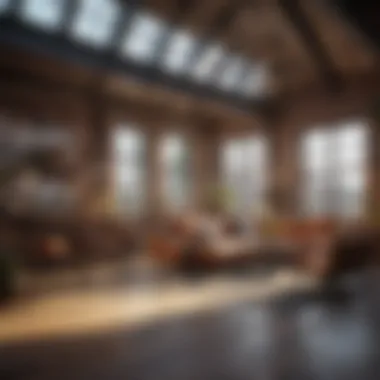Cozy Loft Design A cozy loft featuring a mix of textures and colors