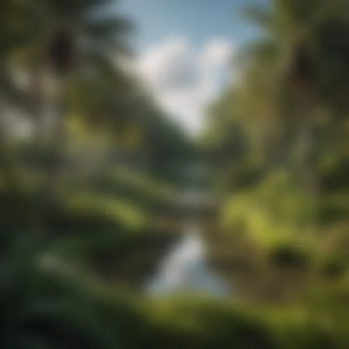 A scenic park in the heart of Miami, illustrating outdoor recreational opportunities