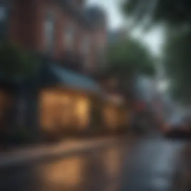 Vibrant street scene in a popular Atlanta neighborhood