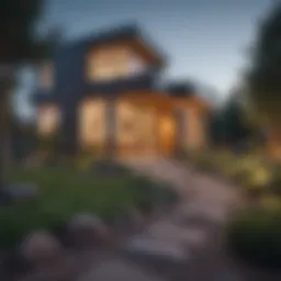 Scenic view of a Denver neighborhood showcasing modern architecture and green spaces