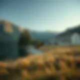 A serene landscape featuring a hidden property