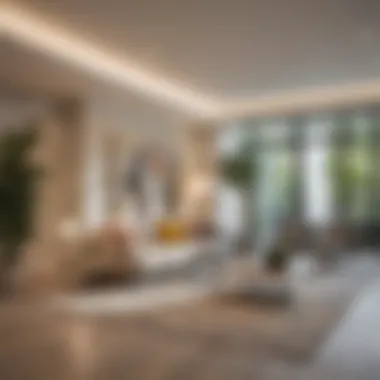 Elegant living space inside Park Hollywood Apartments filled with natural light