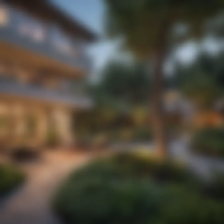 Serene surrounding environment of Park Hollywood Apartments with green spaces
