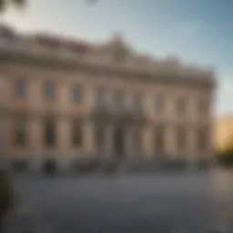 Exterior view of Piedmont Palace showcasing its architectural features