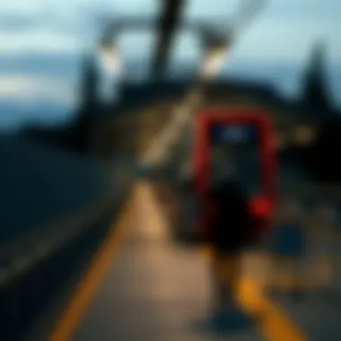 Portland Sky Tram station with passengers boarding and disembarking