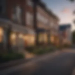Scenic view of a vibrant neighborhood near Washington D.C.