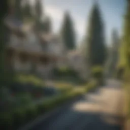 Scenic view of a peaceful Seattle neighborhood with beautiful homes