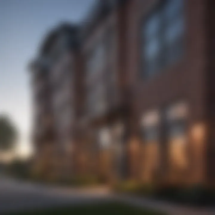 Exterior view showcasing the architectural design of Scott Crossing Apartments