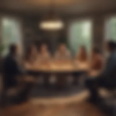 Collaborative Decision-Making Illustration of diverse individuals engaging in a collaborative house meeting