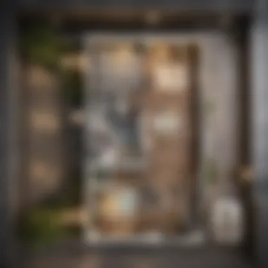 Visual representation of a floor plan highlighting square footage