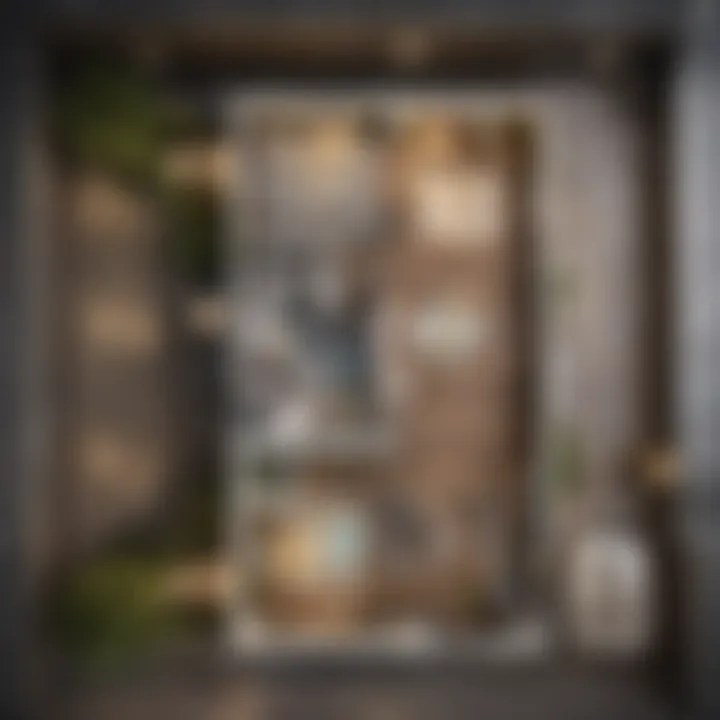 Visual representation of a floor plan highlighting square footage