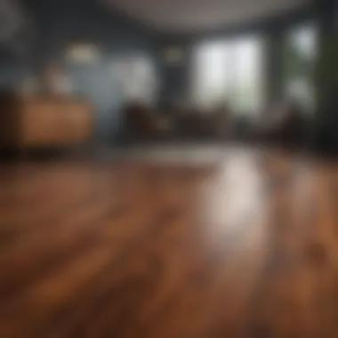 Interior Aesthetics with Stained Laminate Stained laminate flooring enhancing interior design
