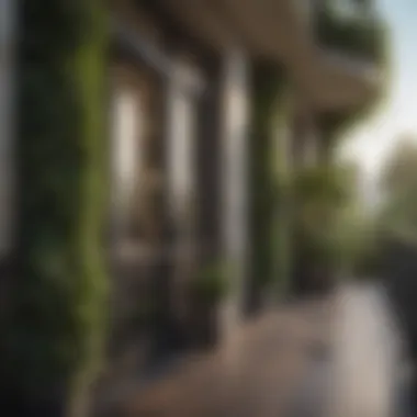 Elegant balcony design showcasing greenery Elegant balcony design showcasing greenery