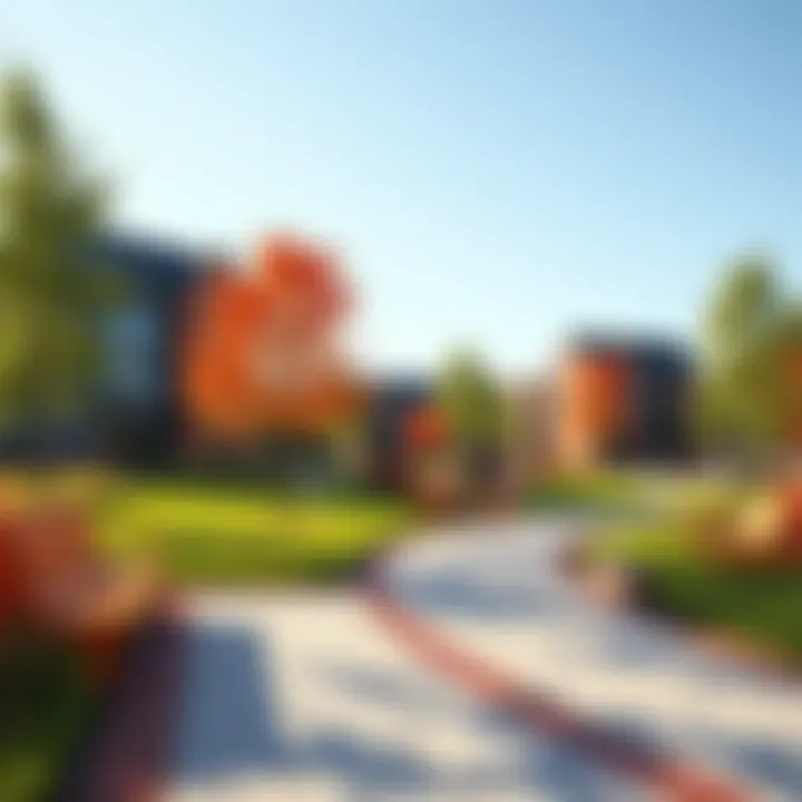Vibrant community park with families enjoying outdoor activities