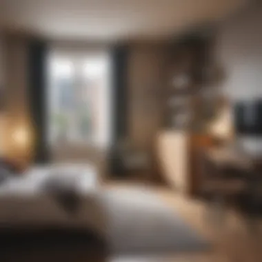 Personal Space in Shared Living A cozy bedroom illustrating the concept of personal space in shared housing