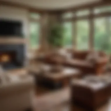 Cozy Living Room with Madrona Burke Cozy living room featuring Madrona Burke pieces