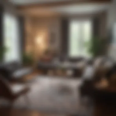 Cozy Living Room Setup Cozy living room setup in a rental property