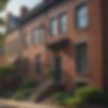 A historic row house showcasing the architectural beauty of Georgetown.