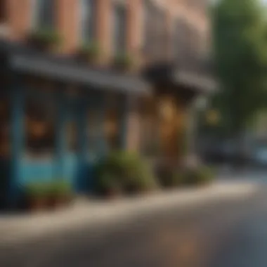 The vibrant streets of Georgetown, lined with charming shops and cafes, reflecting the neighborhood's unique character.