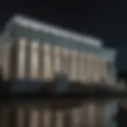 The Lincoln Memorial illuminated at night, showcasing its grandeur and historical significance.