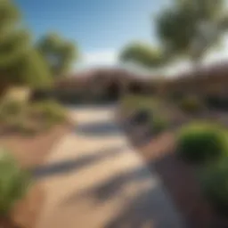 Lush parks and recreational areas in suburban Phoenix