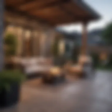 Relaxing Patio in a Turnkey Home A cozy turnkey home patio area designed for relaxation