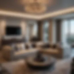 Luxurious living space in Wilshire Apartments
