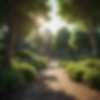 Peaceful Green Space for Relaxation Serene park with lush greenery