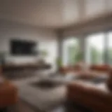 A modern living room showcasing innovative design elements