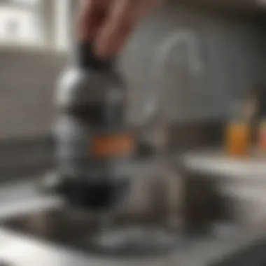 Garbage Disposal Mechanics Diagram illustrating the mechanics of a garbage disposal unit