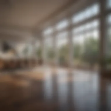 Interior design showcasing open floor plan