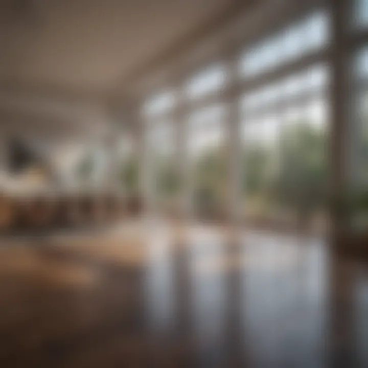 Interior design showcasing open floor plan