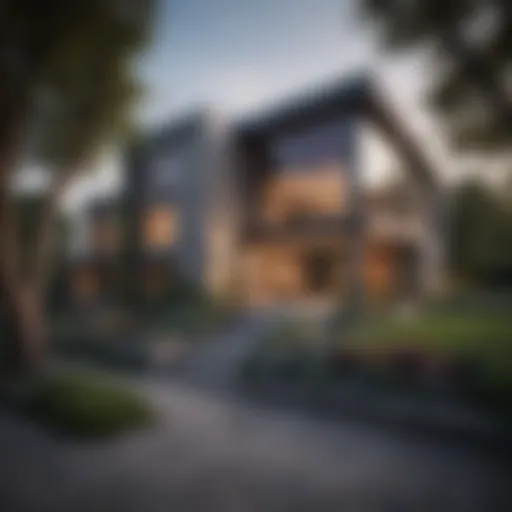 Stunning curb appeal of a modern house