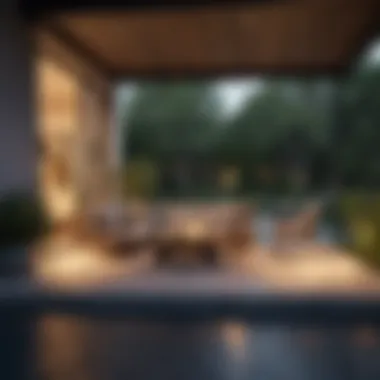 Chic Outdoor Living Area Trendy outdoor living space
