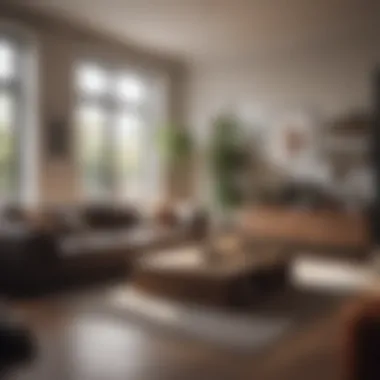Creating a Comfortable Living Space A cozy apartment interior showcasing essential furniture and decor