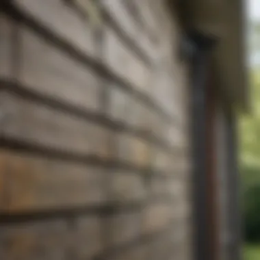 Effectively Removing Mildew from House Siding Close-up of mildew removal from house siding