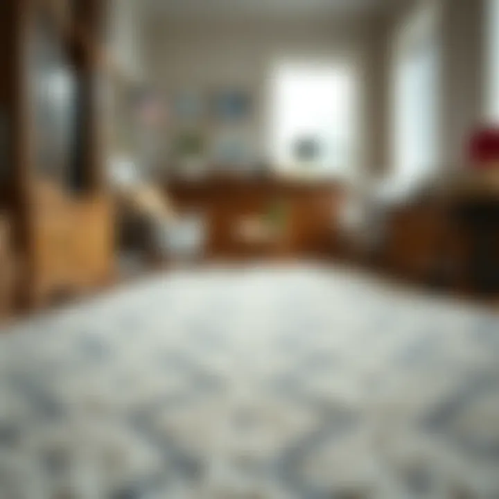 A well-maintained wool carpet highlighting its texture